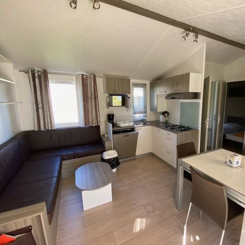 MOBILHOME 7 personnes - Premium - 36m² (3 ch. 6p) 2 sdb + Terrasse couverte