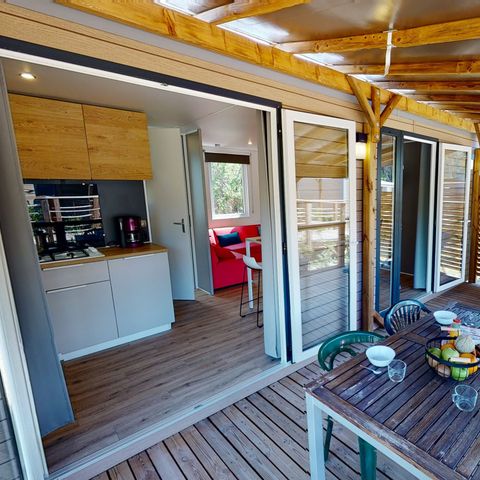 Mobile home 4 persons - Lourmarin - 32m² - 2 bedrooms
