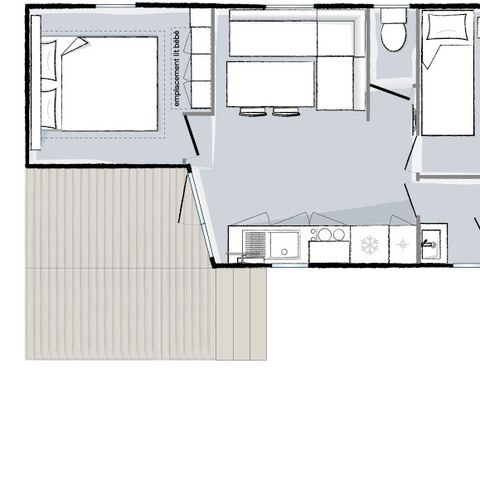 Mobile home 4 persons - CELTIK