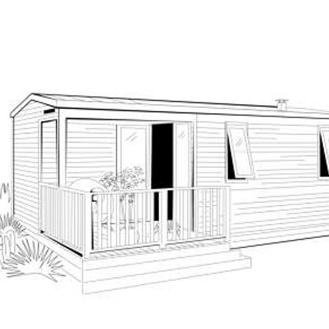 Stacaravan 4 personen - JUNGLE 2 slaapkamers