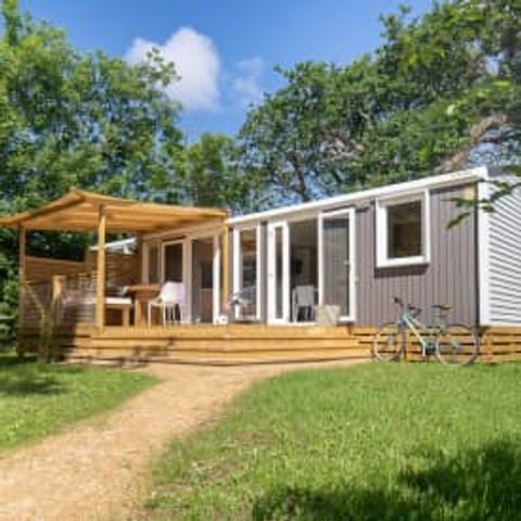 Stacaravan 6 personen - Cottage Naiade 6p 3ch 2Sdb Premium