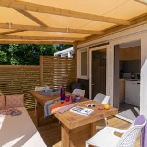 Stacaravan 6 personen - Cottage Naiade 6p 3ch 2Sdb Premium