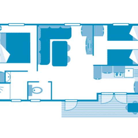 Mobilheim 5 Personen - Cottage 4/5p 2ch ***