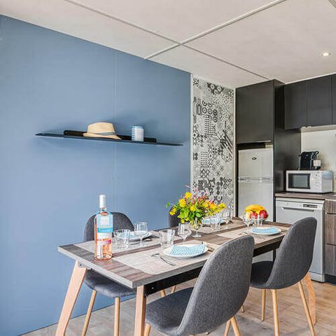 Mobilheim 4 Personen - PRESTIGE SPA - Betten bei Ankunft gemacht