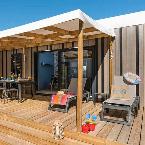 MOBILHOME 4 personnes - PRESTIGE SPA - lits faits à l'arrivée