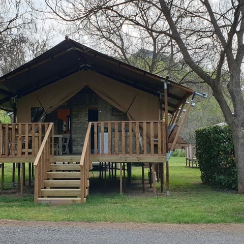 LODGE 4 Personen - LODGE SAFARI mit Sanitäranlagen