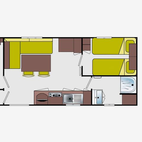 Mobilheim 4 Personen - 18 M²