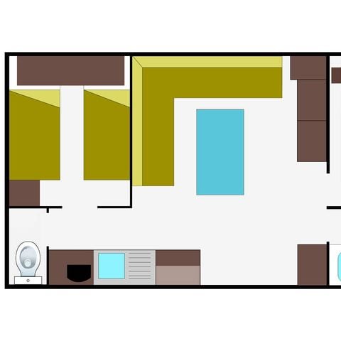 MOBILHOME 6 personnes - 27 M²