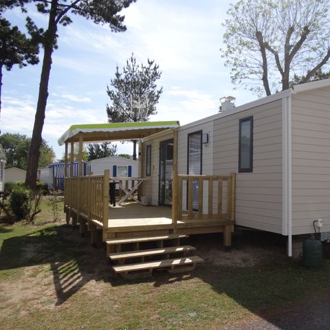 Mobilheim 7 personen - Mobil Home 3 Zi 6/7 Pers halboffene Terrasse ohne Klimaanlage TV