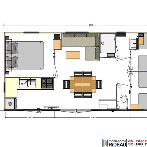 MOBILE HOME 7 people - Mobile-home Pinède Dimanche/Dimanche 6/7 pers