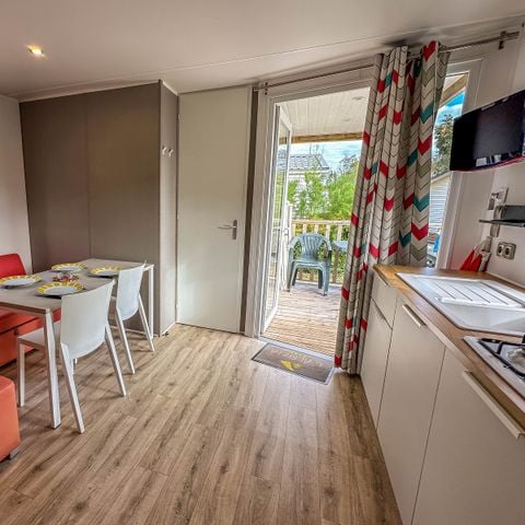 Mobilheim 5 Personen - Mobil Home Aqua 2 Zi 4/5Pers Terrasse Halboffen TV