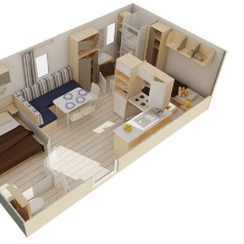 CASA MOBILE 4 persone - comfort + 2 camere da letto per 4 persone