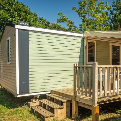 Stacaravan 6 personen - Comfort+ voor - 2 slaapkamers - 2 badkamers - 31 m²