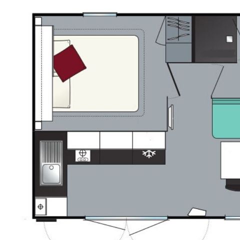 BUNGALOW 4 personnes -  Cocoon 1 chambre 18m²