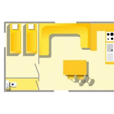 Mobilheim 6 personen - Evasion - 2 Zimmer - 23m²