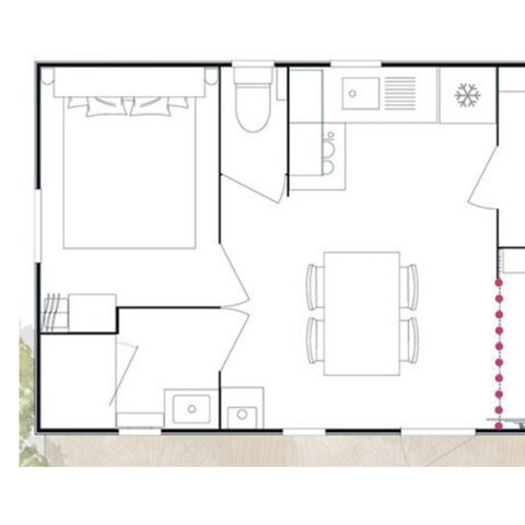 Mobilheim 6 personen - Evasion - 2 Zimmer - 28m²