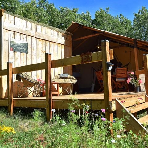 TENTE TOILE ET BOIS 4 personnes - Safari