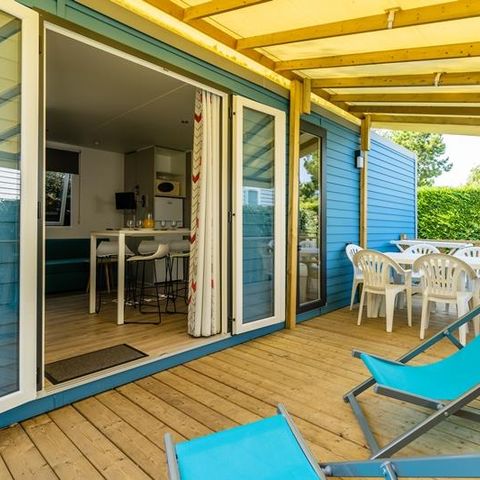 MOBILE HOME 6 people - Mobile home Grand Large 34.5m² (3 bedrooms) (under 8 years) + TV + Terrace 4/6 pers