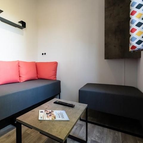 Stacaravan 5 personen - Stacaravan Evasion 28.5m² (2 kamers) (- 9 jaar) + TV + Terras 4/5 pers