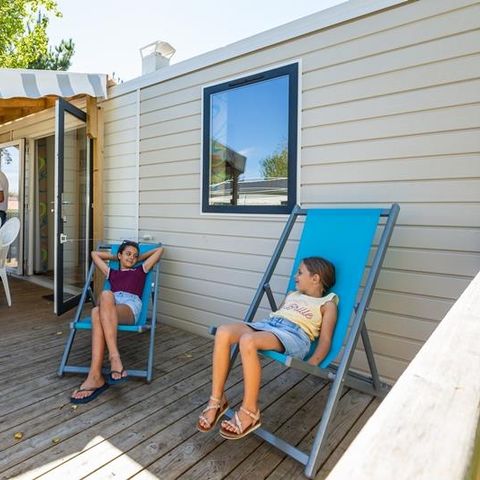 MOBILHOME 8 personas - Mobil-home Sable 40m² (4 habitaciones) + TV + Terraza cubierta (+ 8 años) 8 pers