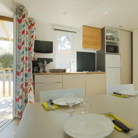 CASA MOBILE 4 persone - Casa mobile Horizon 27,5m² (2 camere) (sotto gli 8 anni) + terrazza integrata + TV 4 pers.