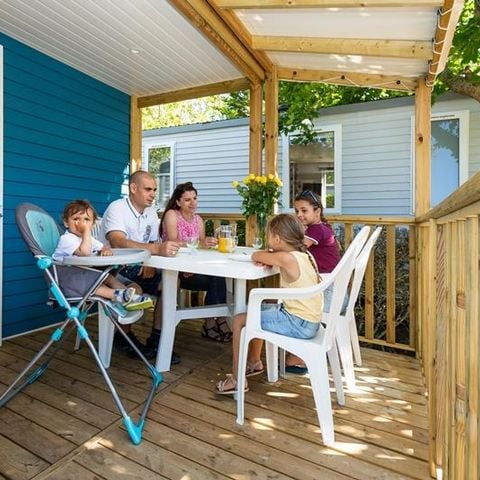 CASA MOBILE 4 persone - Casa mobile Horizon 27,5m² (2 camere) (sotto gli 8 anni) + terrazza integrata + TV 4 pers.