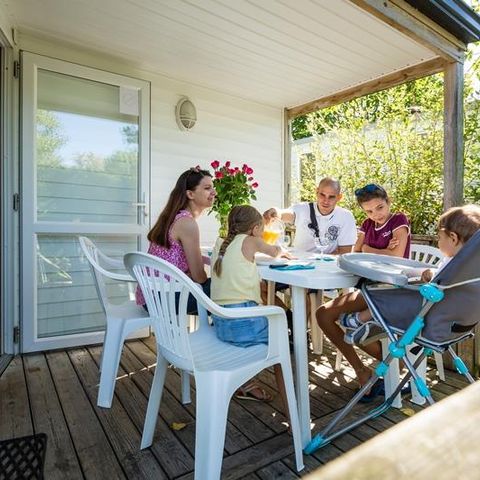 Stacaravan 4 personen - Geïntegreerde cottage 27,5m²/ woensdag tot woensdag