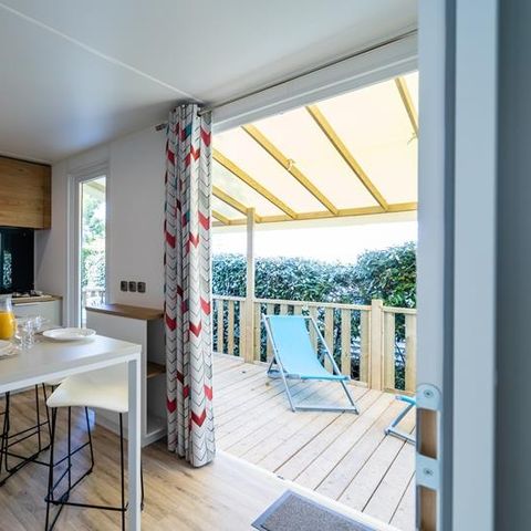 BUNGALOW 6 personnes - Grand Large 34.5m² (3 chambres) (- de 8 ans) + TV / Dimanche au Dimanche 4/6 pers.