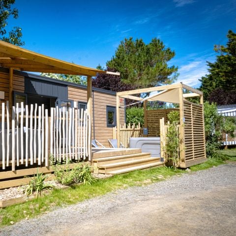 MOBILHOME 6 personas - Casa móvil Premium de 3 dormitorios con spa (37m²) 4/6 plazas