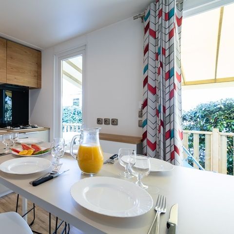 BUNGALOW 6 personnes - Grand Large 34.5m² (3 chambres D) (- de 8 ans) + TV + Terrasse