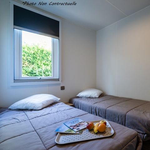 BUNGALOW 6 personnes - Grand Large 34.5m² (3 chambres M) (- de 8 ans) + TV + Terrasse