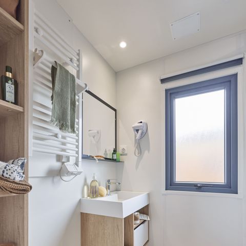 MOBILE HOME 2 people - Mobile-home Plage Plus 18.6m² (- of 3 years) (1 bedroom) + TV + Air conditioning + Dishwasher 2 pers