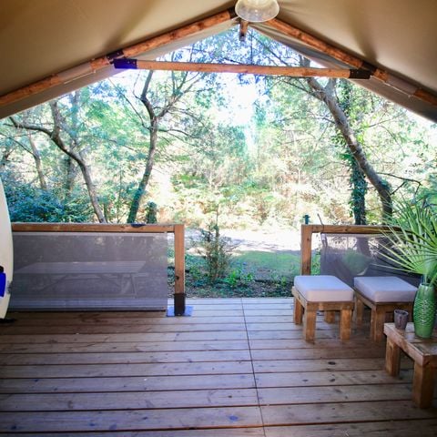 Safarizelt 5 Personen - Zelt Kenya 4/5p - 2 Schlafzimmer