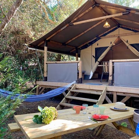 Safarizelt 5 Personen - Zelt Kenya 4/5p - 2 Schlafzimmer