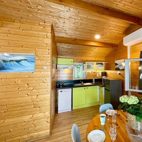CHALET 5 personnes - Chalet Anglet 4/5p - 2 Chambres - TV - Climatisation