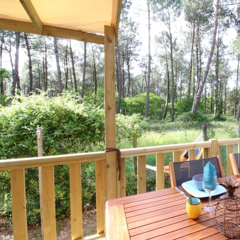 Lodge 6 personen - Cottage Loggia "Boszicht" 6p - 3 slaapkamers - TV - Airconditioning