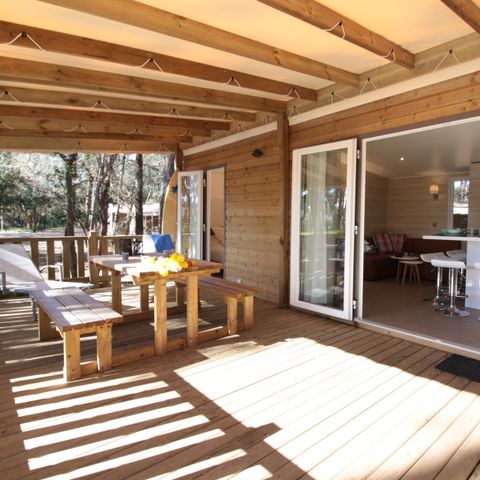 LODGE 4 persone - Cottage Patio "Vista foresta" 4p - 2 camere da letto - TV - Aria condizionata