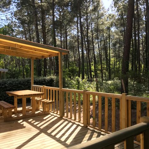 Lodge 4 personen - Cottage Patio "Boszicht" 4p - 2 slaapkamers - TV - Airconditioning