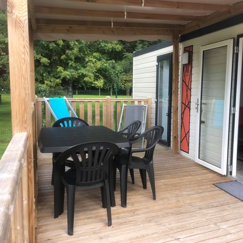 Mobile home 4 persons - Nirvana Duo 33m² 2 shower rooms/semi-covered terrace.