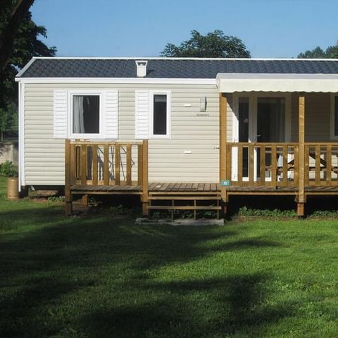 MOBILHOME 6 personas - Bermuda 31m² + terraza semicubierta