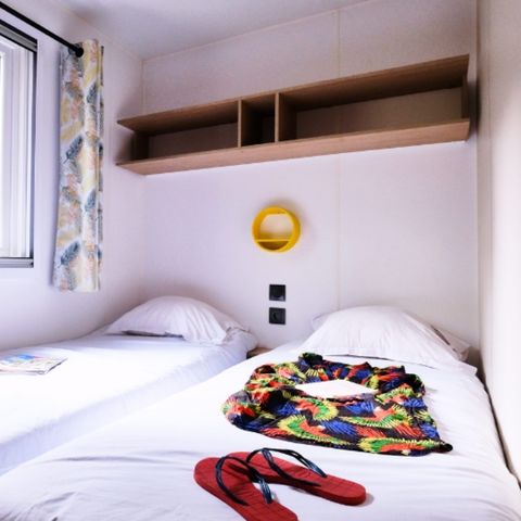 Mobilheim 6 Personen - PREMIUM - 3 Schlafzimmer - KLIMA - TV - LV