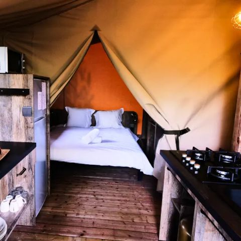 Safarizelt 5 Personen - Zelt Lodge Premium 3 Zimmer 5 Personen Klimatisiert