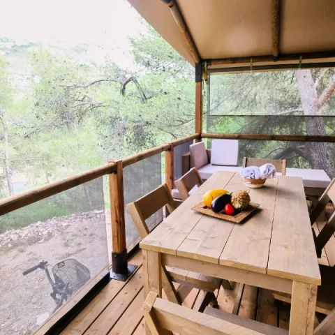 Safaritent 5 personen - Tente Lodge Premium 3 Kamers 5 personen Airconditioning