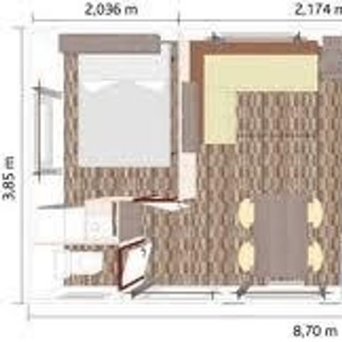 Mobile home 6 persons - MOULIS 3CH