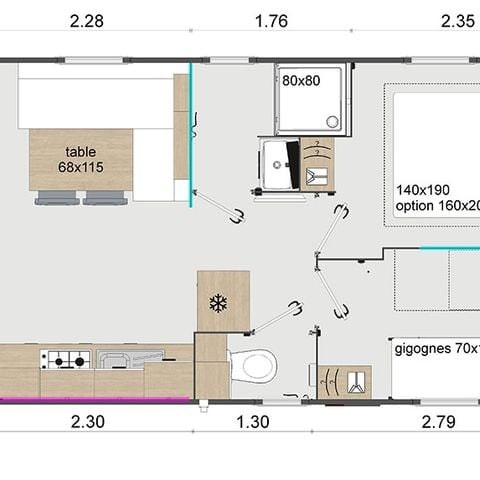 MOBILE HOME 4 people - HAUT-MEDOC 2CH