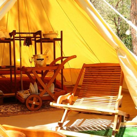 Wohnzelt auz holz 4 personen - BELLA TENT - Ohne Sanitäranlagen