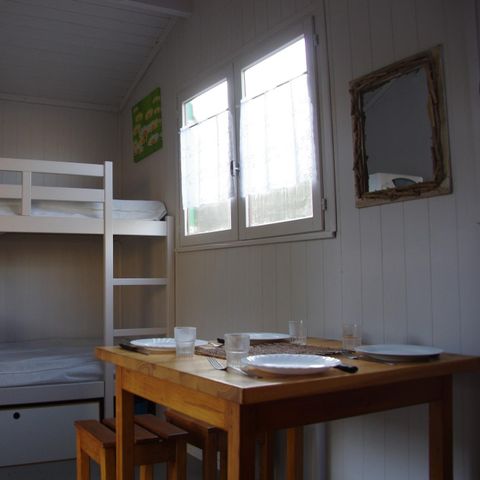 Chalet 2 personen - CAVANON STANDARD GRÜN ohne Sanitäranlagen