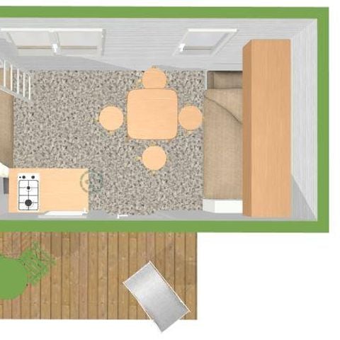 Chalet 2 persons - STANDARD GREEN CAVANON without sanitary facilities