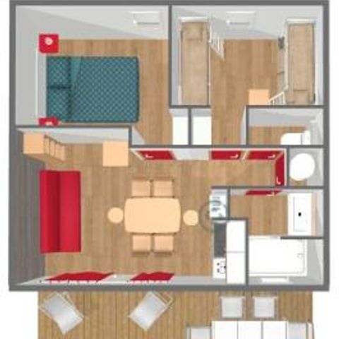 Chalet 6 persons - MARINA CONFORT