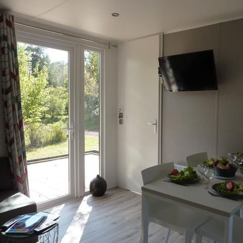 Mobilheim 4 Personen - Premium Poolseite